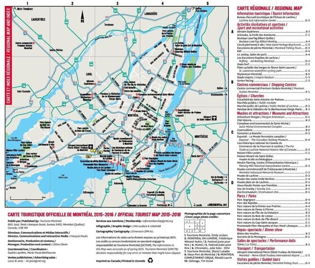 Mapa de estradas de Montreal